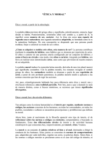 “ÉTICA Y MORAL”