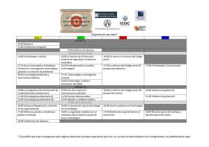 Organización por salas* * Es posible que este cronograma sufra