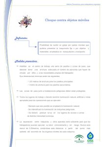 Choque contra objetos móviles