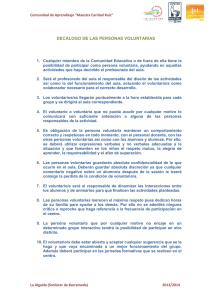 decálogo de las personas voluntarias