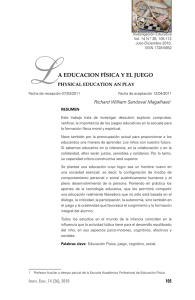 LA EDUCACION FíSICA Y EL JUEGO