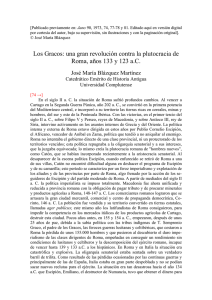 Los Gracos: Revolución y Plutocracia en Roma (133-123 a.C.)