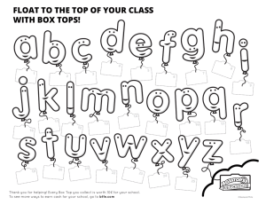 float to the top of your class with box tops!