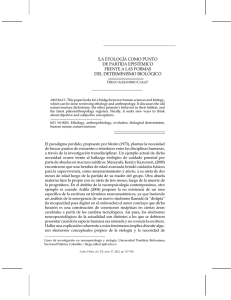 La Etología como Punto de Partida Epistémico frente a las Formas