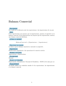 Balanza Comercial