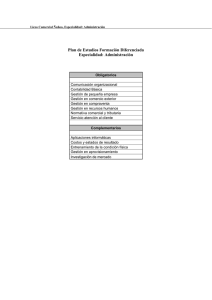 Plan de Estudios Formacin Diferenciada
