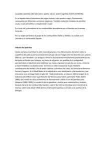 La palabra petróleo (del latín petro: piedra, oleum: aceite