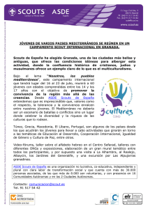 JÓVENES DE VARIOS PAISES MEDITERRÁNEOS SE REÚNEN