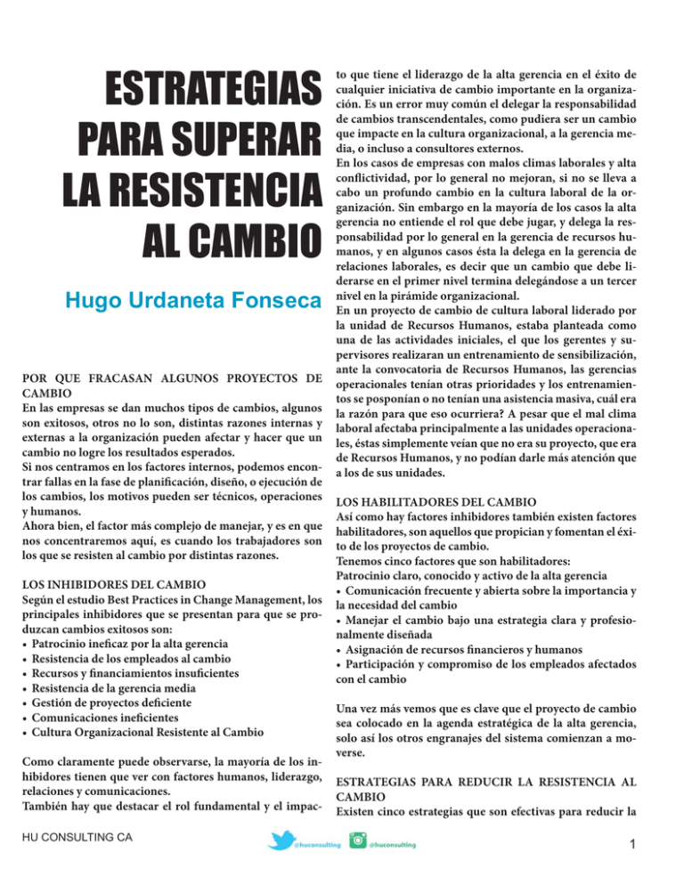 ESTRATEGIAS PARA SUPERAR LA RESISTENCIA AL CAMBIO.indd