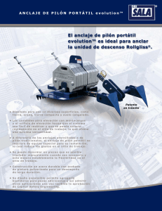 El anclaje de pilón portátil evolution™ es ideal para