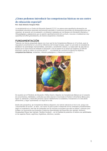 ¿Cómo podemos introducir las competencias básicas en un centro