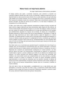 Mano Vacía o el viaje hacia adentro