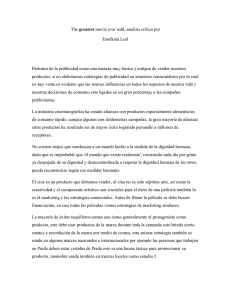 The greatest movie ever sold, analisis critico por Estefania Leal