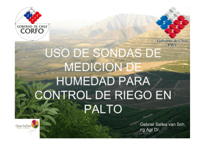 USO DE SONDAS DE MEDICION DE HUMEDAD PARA CONTROL