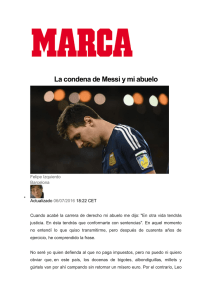 La condena de Messi y mi abuelo