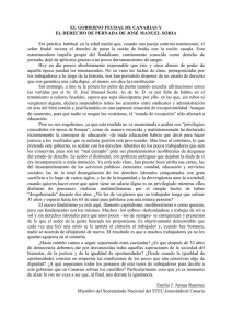 EL GOBIERNO FEUDAL DE CANARIAS Y EL DERECHO DE