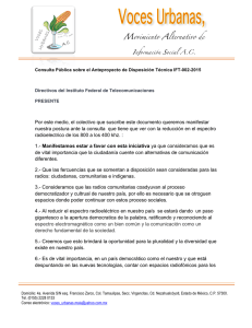 Movimiento Alternativo de Por este medio, el colectivo que suscribe
