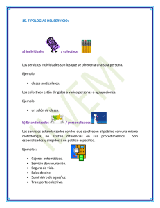 Tipologías de Servicios: Clasificación y Ejemplos
