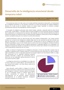 Desarrollo de la inteligencia emocional desde temprana edad