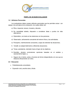 Perfil de un Buen Evaluador: Atributos y Cualidades Clave
