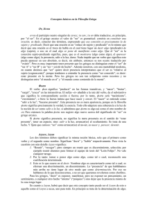 Términos griegos