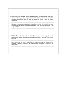 El informe de la “Plantilla media de trabajadores en situación de alta