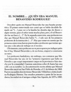 EL NOMBRE... ¿QUIEN ERA MANUEL BENAVIDES RODRÍGUEZ?