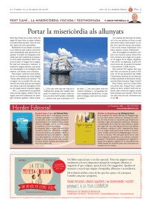 "Portar la misericòrdia als allunyats"