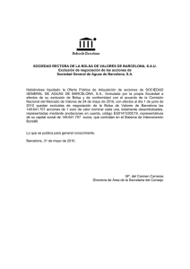SOCIEDAD RECTORA DE LA BOLSA DE VALORES DE