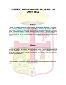 Visión - Gobierno Autónomo Departamental de Santa Cruz