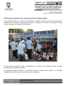 PCYB supervisa simulacro por conato de incendio en Estancia Infantil
