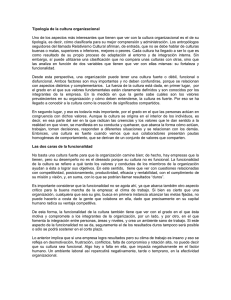 Tipología de la cultura organizacional