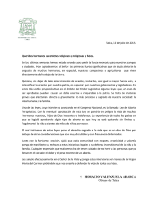 † HORACIO VALENZUELA ABARCA Obispo de Talca