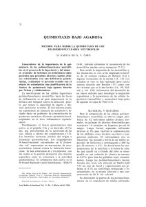 quimiotaxis bajo agarosa