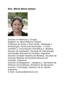 Dra. María Elena Samar