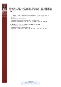 RELACIÓN DE CONTRATOS MENORES DE SERVICIOS