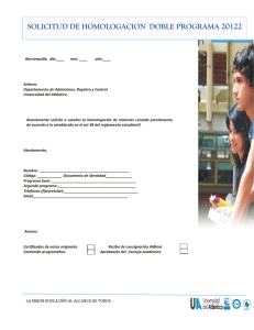 FORMATO SOLICITUD HOMOLOGACIÓN DOBLE PROGRAMA