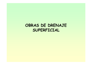 OBRAS DE DRENAJE SUPERFICIAL