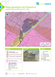 Mapa geológico de Plasencia