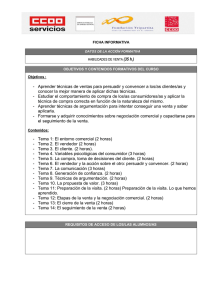 - Aprender técnicas de ventas para persuadir y convencer a los/as