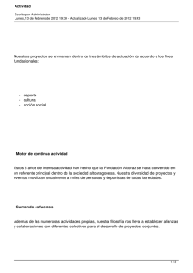 Nuestros proyectos se enmarcan dentro de tres ámbitos de