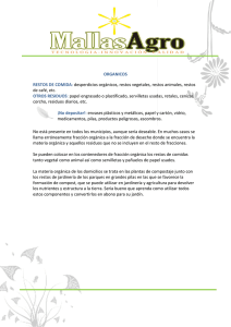 ORGANICOS RESTOS DE COMIDA: desperdicios