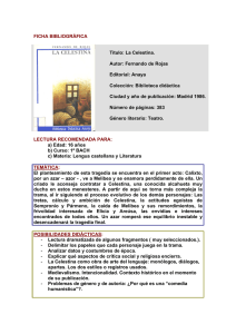 La Celestina: Ficha Bibliográfica y Guía Didáctica