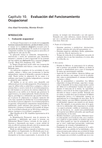 Evaluación del Funcionamiento Ocupacional: Resumen del Capítulo