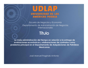 José Manuel Fraginals Antonio La mala administración del tiempo