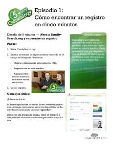 Episodio 1: Cómo encontrar un registro en cinco minutos