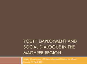 youth employment and social dialogue in the maghreb region