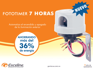 Automatiza el encendido y apagado de la iluminación exterior