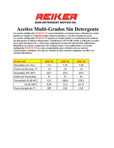 Aceites Multi-Grados Sin Detergente