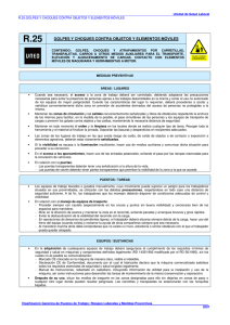 Guía de Seguridad: Golpes y Choques con Objetos Móviles
